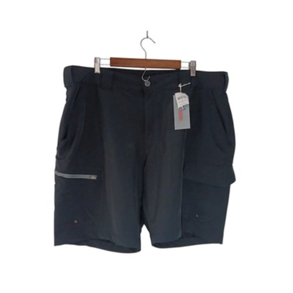 World‎ Wide Sportsman Shorts Mens 42 Black Cargo Stretch Performance Fishing New - Picture 1 of 11